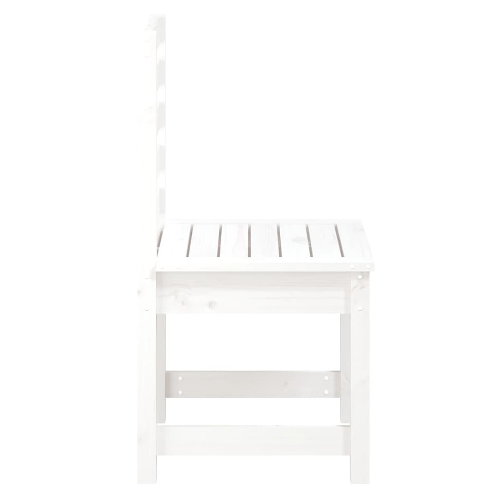Tuinstoelen 40,5X48X91,5 Cm Massief Grenenhout Wit 40.5 x 48 x 91.5 cm Wit grenenhout