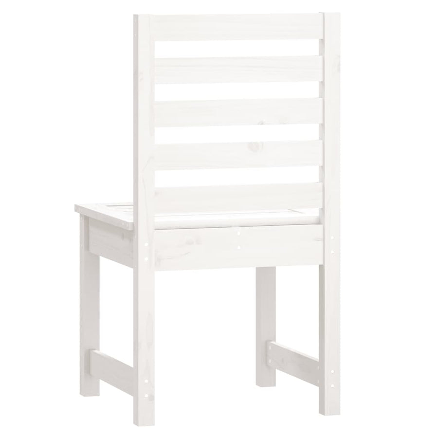 Tuinstoelen 40,5X48X91,5 Cm Massief Grenenhout Wit 40.5 x 48 x 91.5 cm Wit grenenhout