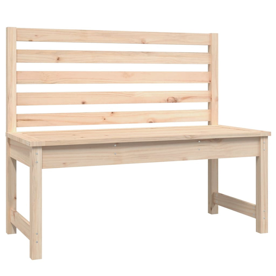 Tuinbank 09 Cm Massief Grenenhout 109 x 48 x 91.5 cm Natuurlijk grenenhout