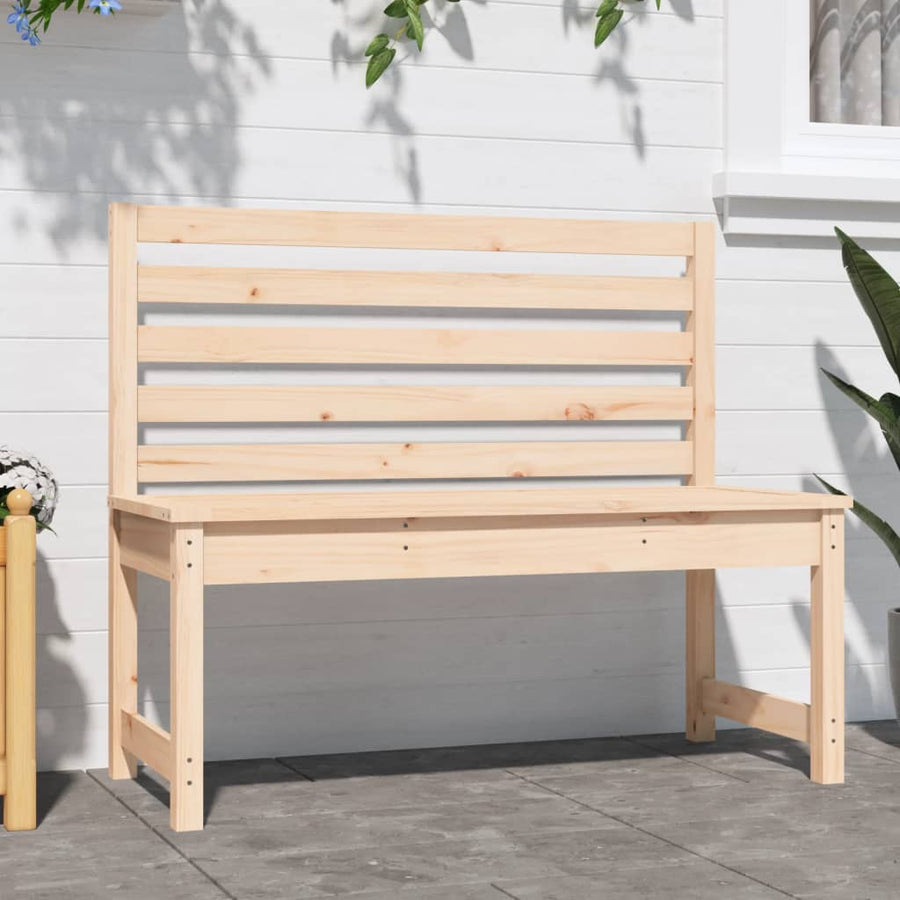 Tuinbank 09 Cm Massief Grenenhout 109 x 48 x 91.5 cm Natuurlijk grenenhout