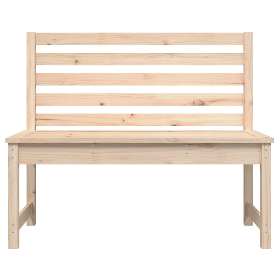 Tuinbank 09 Cm Massief Grenenhout 109 x 48 x 91.5 cm Natuurlijk grenenhout