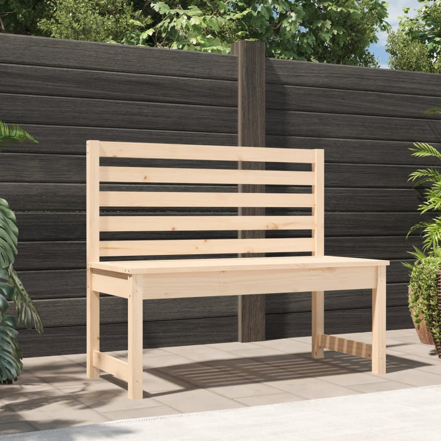Tuinbank 09 Cm Massief Grenenhout 109 x 48 x 91.5 cm Natuurlijk grenenhout