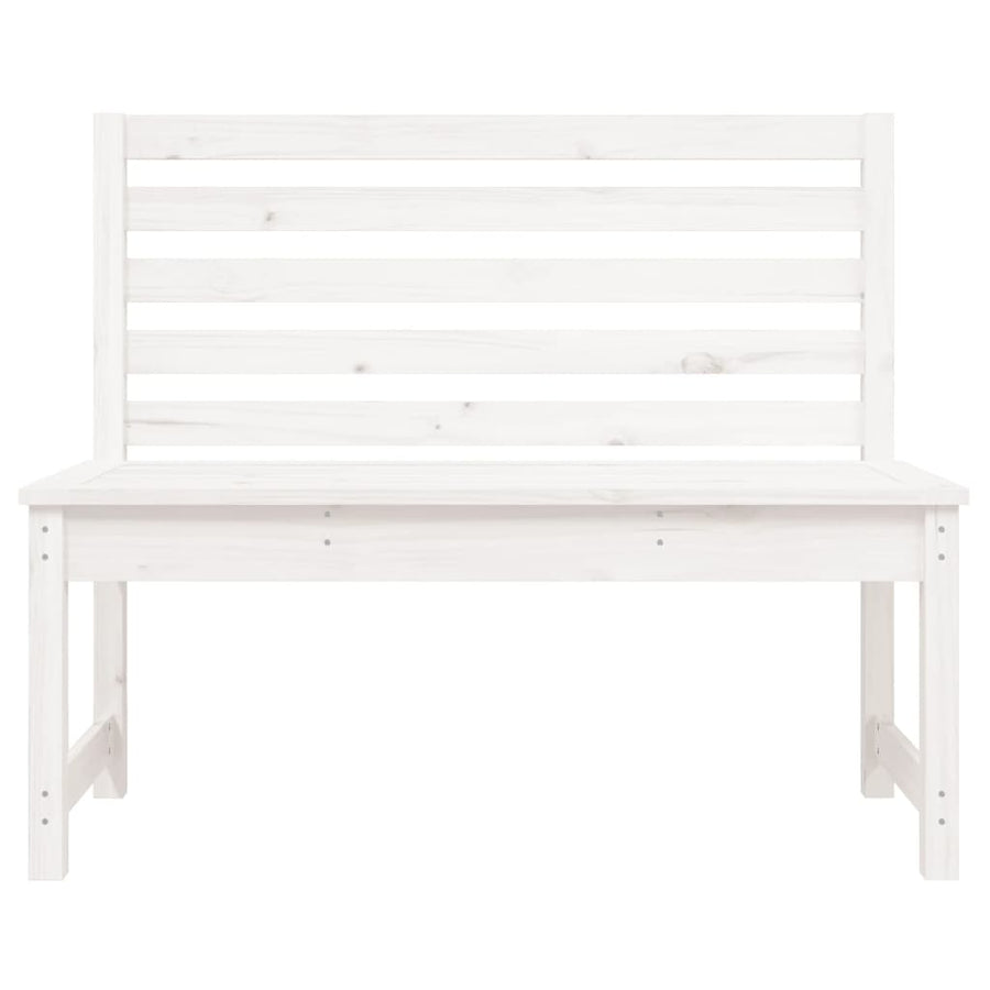 Tuinbank 09 Cm Massief Grenenhout Wit 109 x 48 x 91.5 cm Wit grenenhout