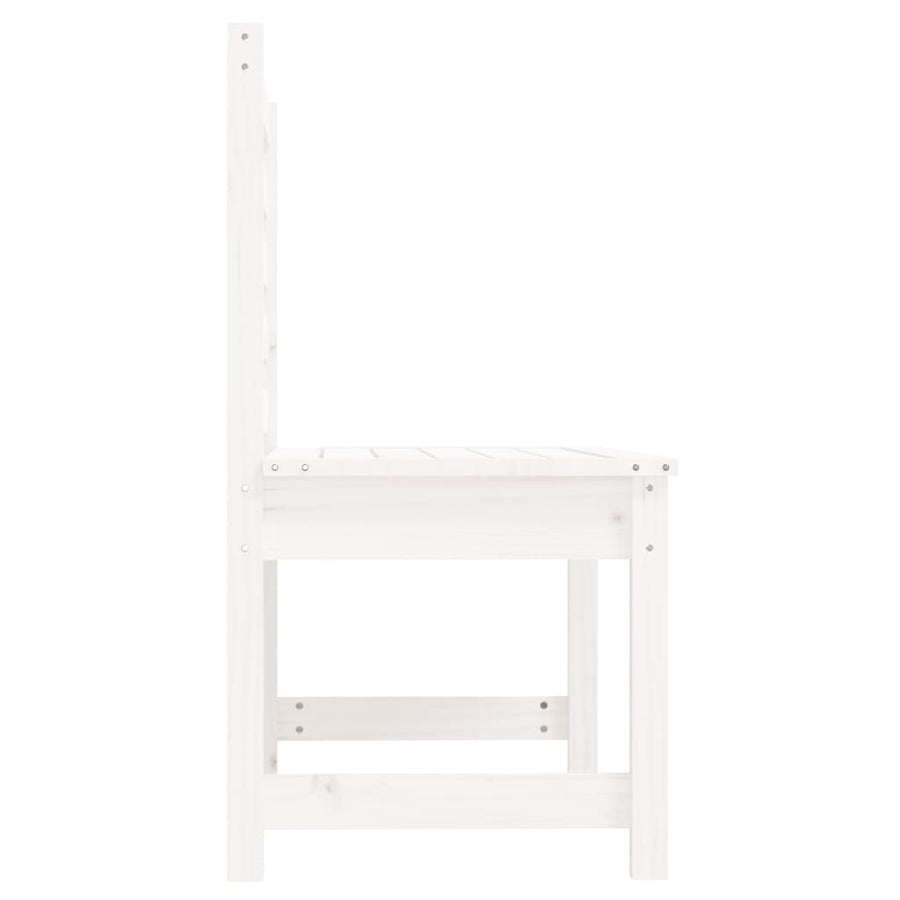 Tuinbank 09 Cm Massief Grenenhout Wit 109 x 48 x 91.5 cm Wit grenenhout