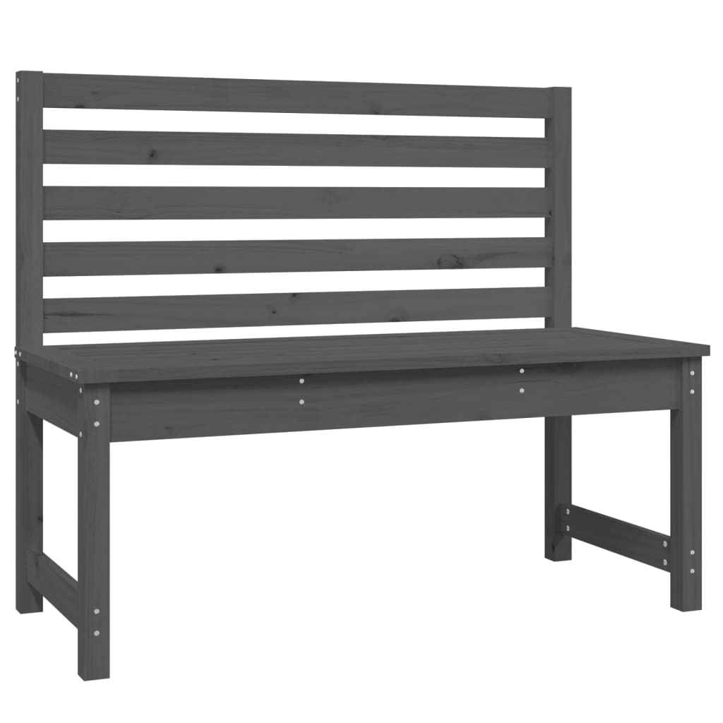 Tuinbank 09 Cm Massief Grenenhout Grijs 109 x 48 x 91.5 cm Grijs grenenhout