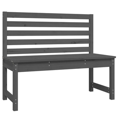Tuinbank 09 Cm Massief Grenenhout Grijs 109 x 48 x 91.5 cm Grijs grenenhout