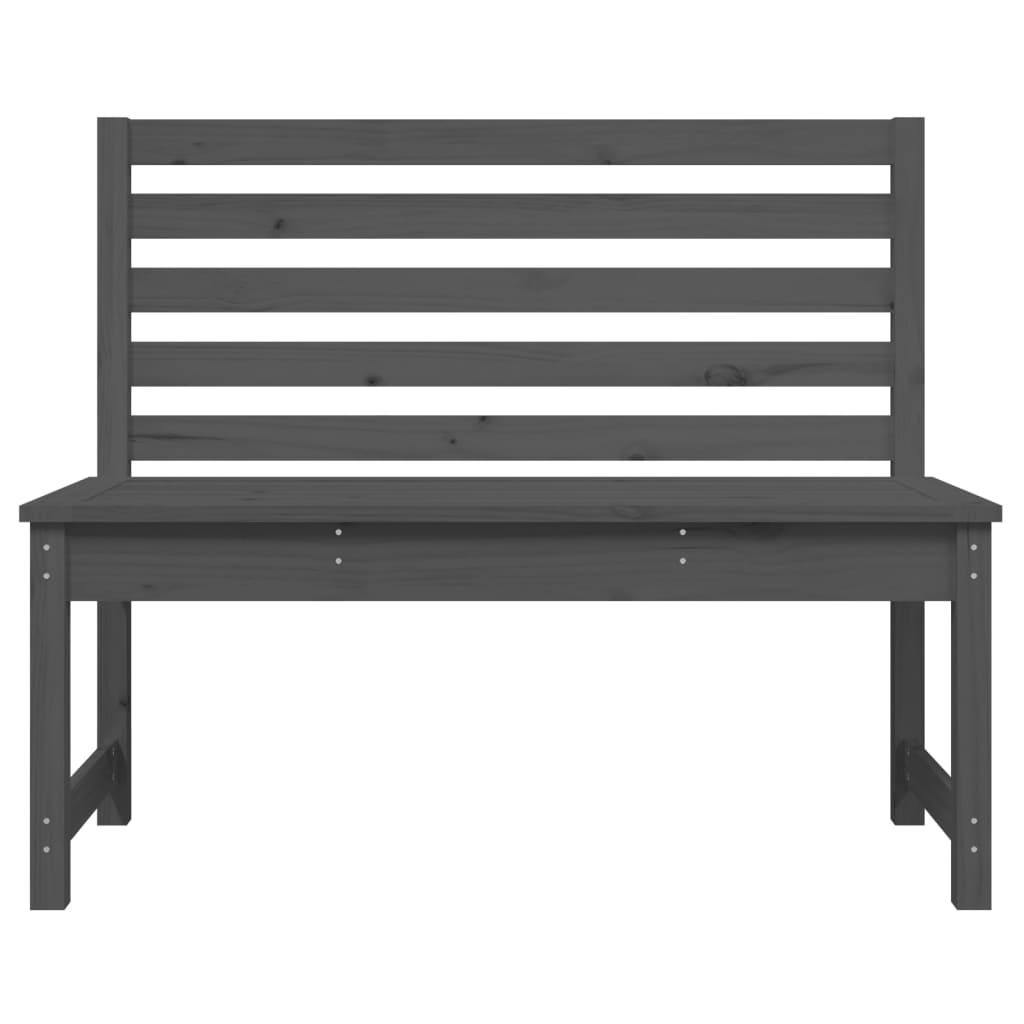 Tuinbank 09 Cm Massief Grenenhout Grijs 109 x 48 x 91.5 cm Grijs grenenhout