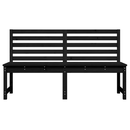 Tuinbank 57,5 Cm Massief Grenenhout Zwart 157.5 x 48 x 91.5 cm Zwart grenenhout