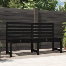 Tuinbank 57,5 Cm Massief Grenenhout Zwart 157.5 x 48 x 91.5 cm Zwart grenenhout