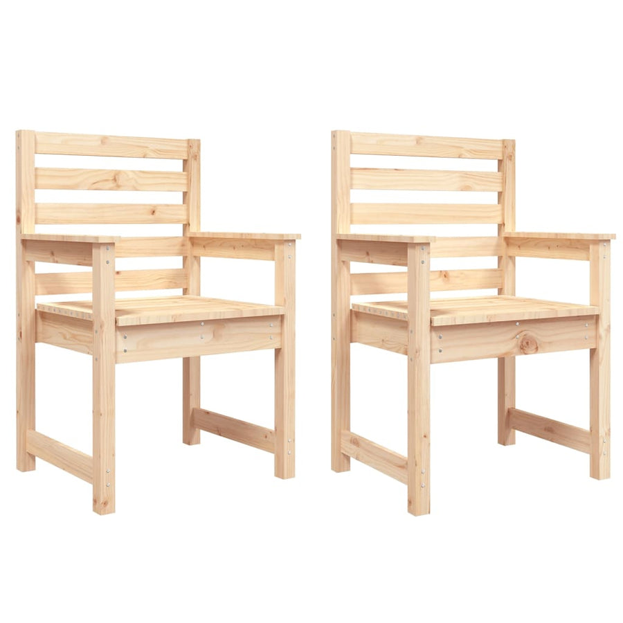 Tuinstoelen Massief Grenenhout 60 x 48 x 91 cm Natuurlijk grenenhout