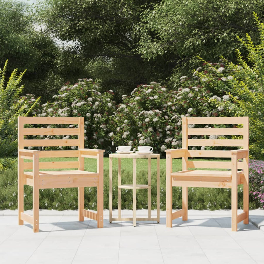 Tuinstoelen Massief Grenenhout 60 x 48 x 91 cm Natuurlijk grenenhout