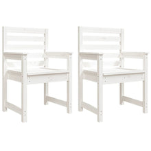 Tuinstoelen 2 St 60X48X91 Cm Massief Grenenhout Wit Wit grenenhout 60 x 48 x 91 cm