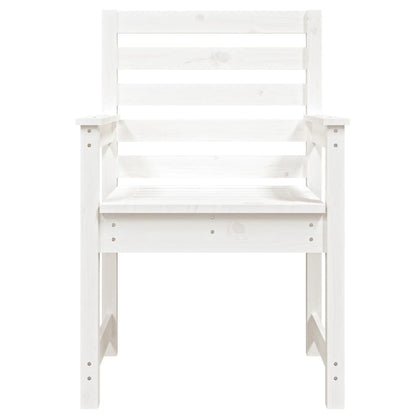 Tuinstoelen 2 St 60X48X91 Cm Massief Grenenhout Wit Wit grenenhout 60 x 48 x 91 cm