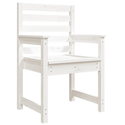 Tuinstoelen 2 St 60X48X91 Cm Massief Grenenhout Wit Wit grenenhout 60 x 48 x 91 cm