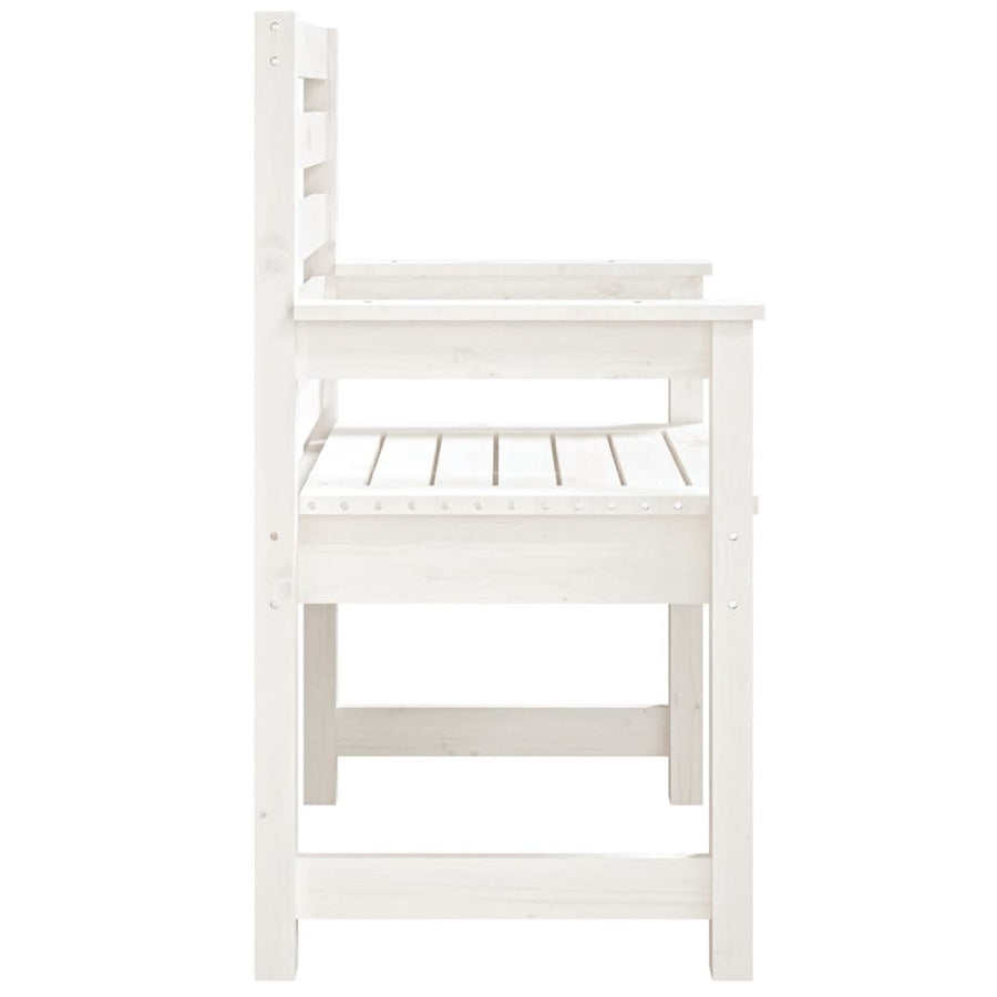 Tuinstoelen 2 St 60X48X91 Cm Massief Grenenhout Wit Wit grenenhout 60 x 48 x 91 cm