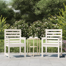 Tuinstoelen 2 St 60X48X91 Cm Massief Grenenhout Wit Wit grenenhout 60 x 48 x 91 cm