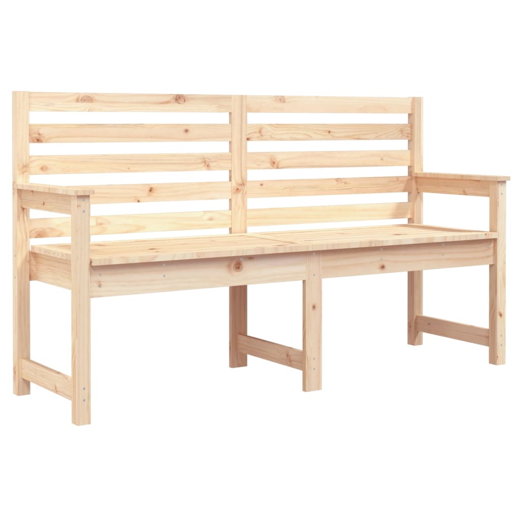 Tuinbank 59,5X48X9,5 Cm Massief Grenenhout 159.5 x 48 x 91.5 cm Natuurlijk grenenhout
