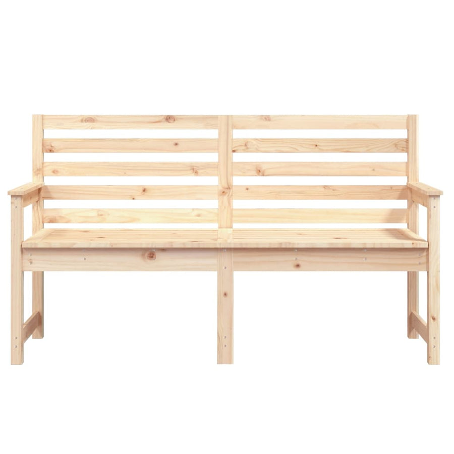 Tuinbank 59,5X48X9,5 Cm Massief Grenenhout 159.5 x 48 x 91.5 cm Natuurlijk grenenhout