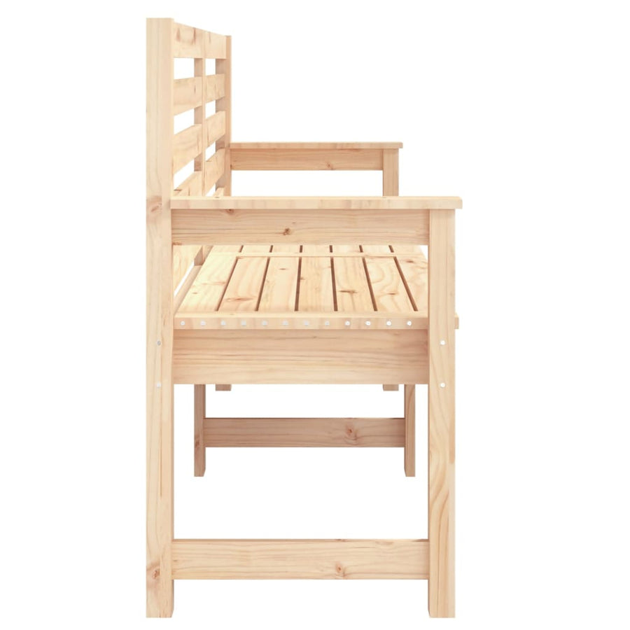 Tuinbank 59,5X48X9,5 Cm Massief Grenenhout 159.5 x 48 x 91.5 cm Natuurlijk grenenhout