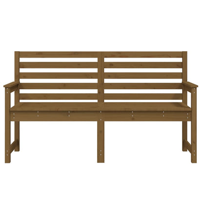 Tuinbank 59,5X48X9,5 Cm Massief Grenenhout Honingbruin 159.5 x 48 x 91.5 cm Honingbruin grenenhout