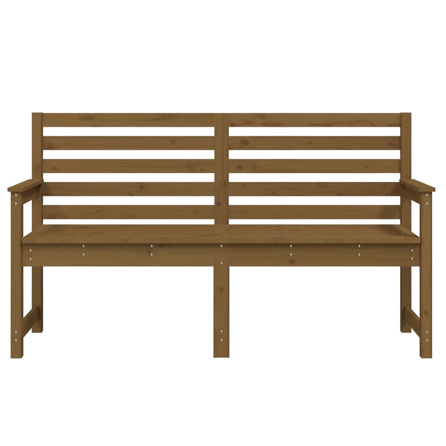 Tuinbank 59,5X48X9,5 Cm Massief Grenenhout Honingbruin 159.5 x 48 x 91.5 cm Honingbruin grenenhout