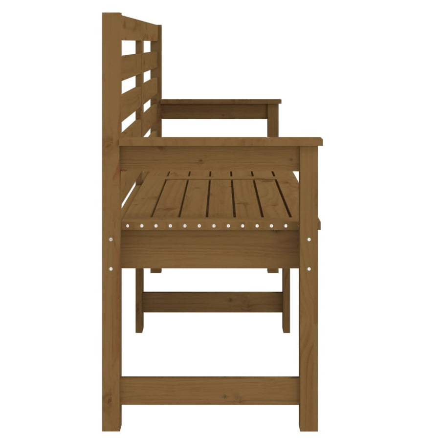 Tuinbank 59,5X48X9,5 Cm Massief Grenenhout Honingbruin 159.5 x 48 x 91.5 cm Honingbruin grenenhout