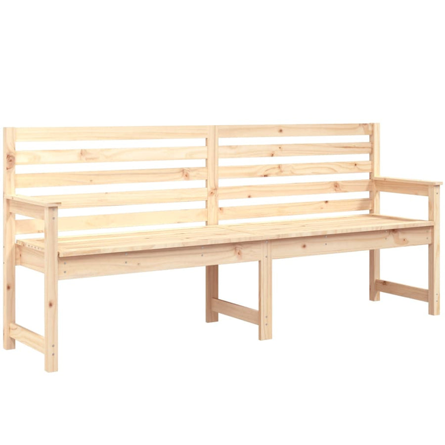 Tuinbank 203,5X48X9,5 Cm Massief Grenenhout 203.5 x 48 x 91.5 cm Natuurlijk grenenhout