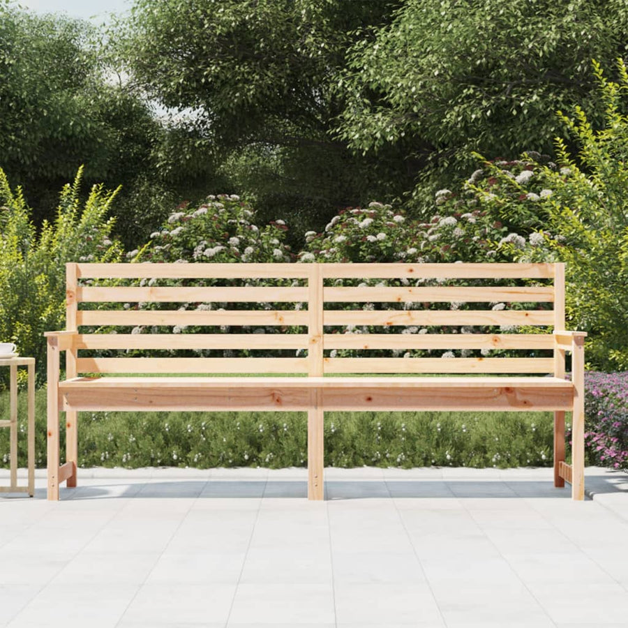 Tuinbank 203,5X48X9,5 Cm Massief Grenenhout 203.5 x 48 x 91.5 cm Natuurlijk grenenhout