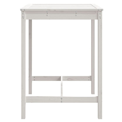 Tuintafel 82,5X82,5X0 Cm Massief Grenenhout Wit 82.5 x 82.5 x 110 cm Wit grenenhout