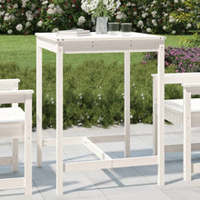 Tuintafel 82,5X82,5X0 Cm Massief Grenenhout Wit 82.5 x 82.5 x 110 cm Wit grenenhout