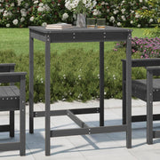 Garden table 82.5x82.5x110 cm solid pine grey