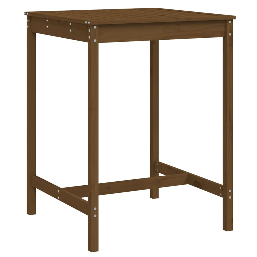 Tuintafel 82,5X82,5X110 Cm Massief Grenenhout Honingbruin