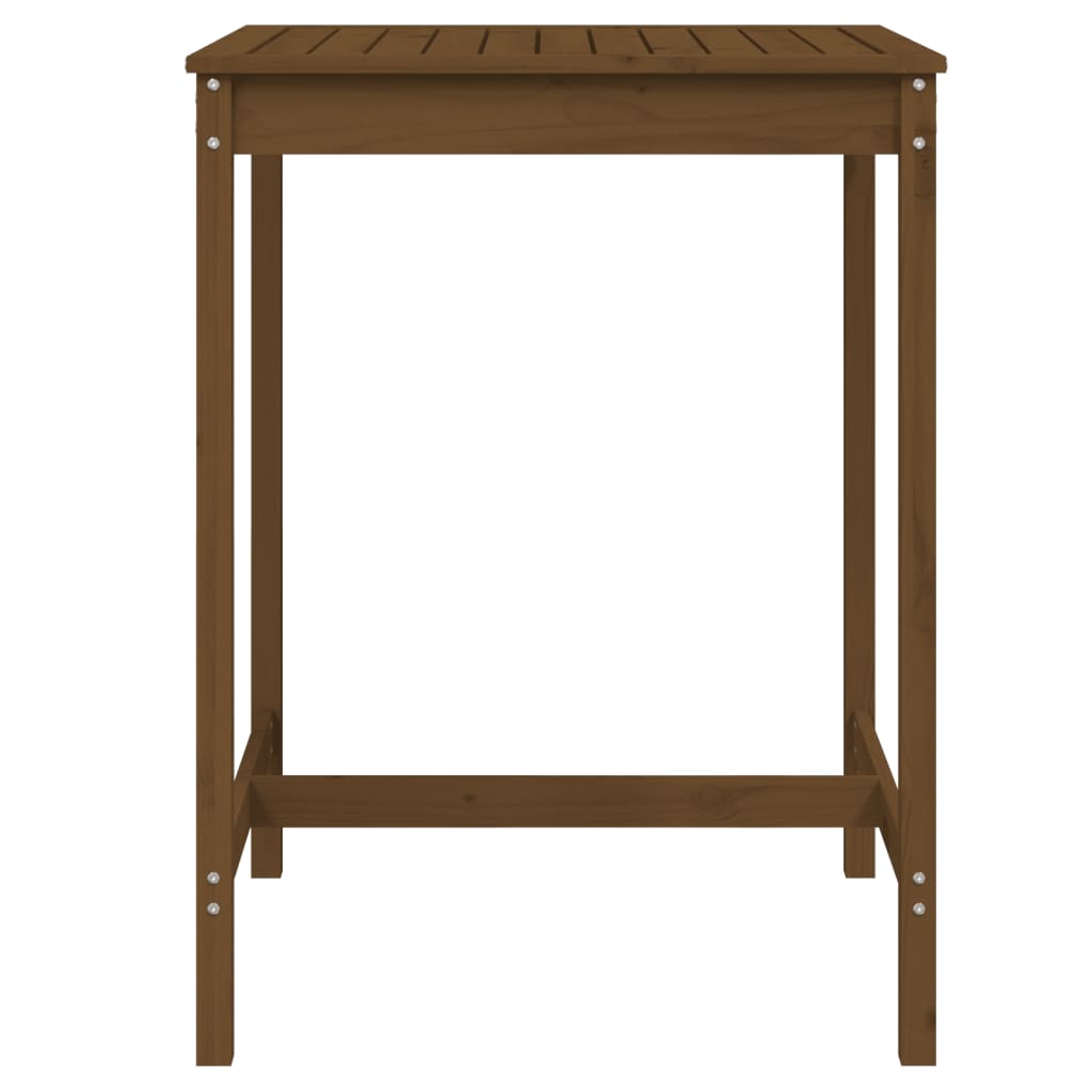 Tuintafel 82,5X82,5X110 Cm Massief Grenenhout Honingbruin