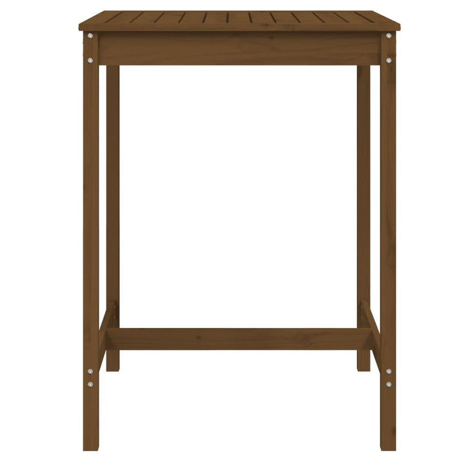 Tuintafel 82,5X82,5X110 Cm Massief Grenenhout Honingbruin