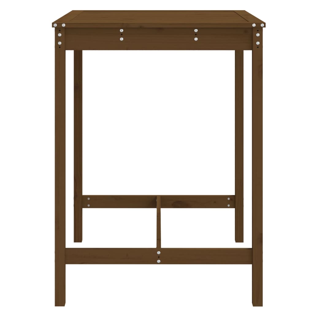 Tuintafel 82,5X82,5X110 Cm Massief Grenenhout Honingbruin