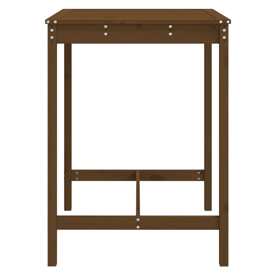 Tuintafel 82,5X82,5X110 Cm Massief Grenenhout Honingbruin