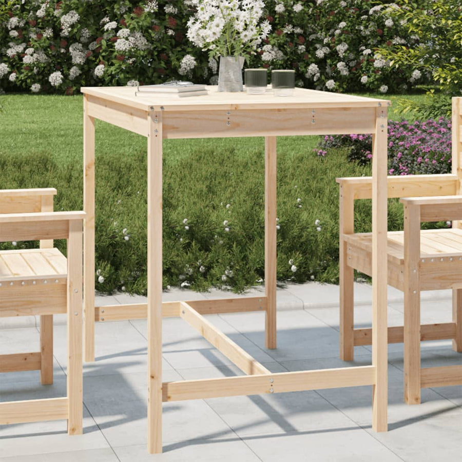 Tuintafel 2X82,5X0 Cm Massief Grenenhout 121 x 82.5 x 110 cm Natuurlijk grenenhout