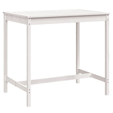 Tuintafel 2X82,5X0 Cm Massief Grenenhout Wit 121 x 82.5 x 110 cm Wit grenenhout
