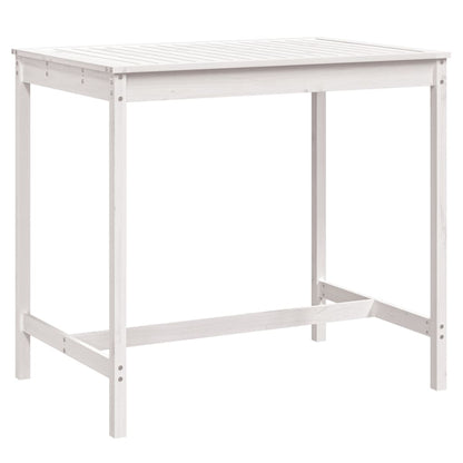 Tuintafel 2X82,5X0 Cm Massief Grenenhout Wit 121 x 82.5 x 110 cm Wit grenenhout