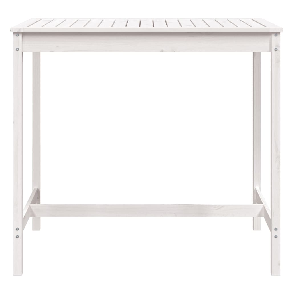 Tuintafel 2X82,5X0 Cm Massief Grenenhout Wit 121 x 82.5 x 110 cm Wit grenenhout