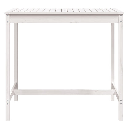 Tuintafel 2X82,5X0 Cm Massief Grenenhout Wit 121 x 82.5 x 110 cm Wit grenenhout