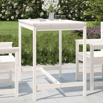 Tuintafel 2X82,5X0 Cm Massief Grenenhout Wit 121 x 82.5 x 110 cm Wit grenenhout