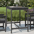 Garden table 121x82.5x110 cm solid pine grey