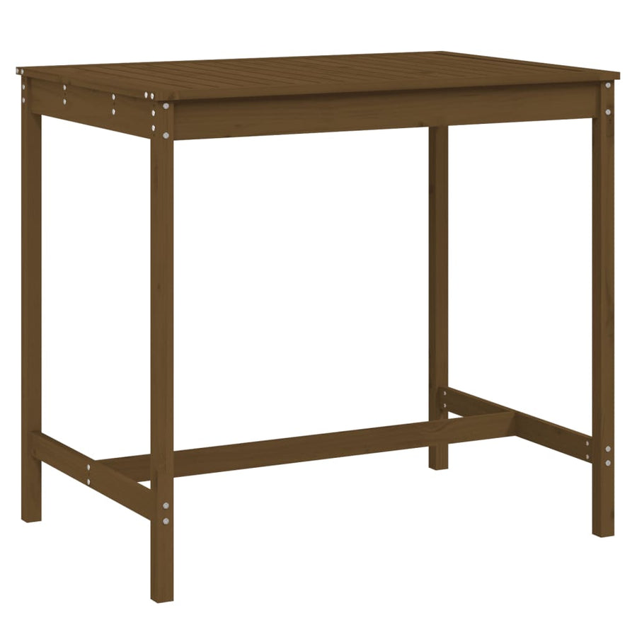 Tuintafel 121X82,5X110 Cm Massief Grenenhout Honingbruin