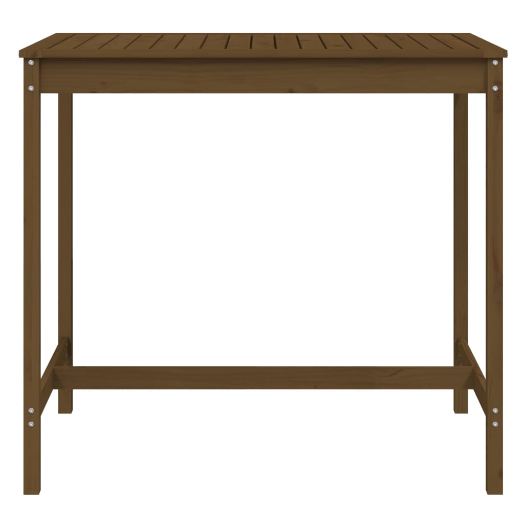 Tuintafel 121X82,5X110 Cm Massief Grenenhout Honingbruin