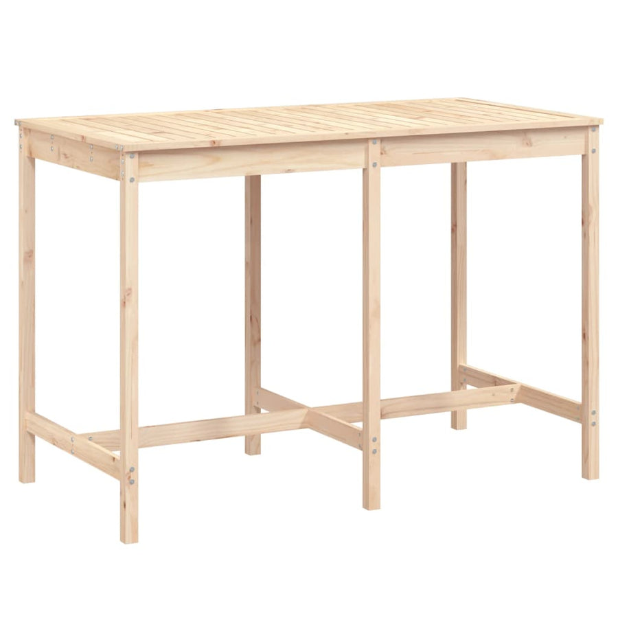 Tuintafel 59,5X82,5X0 Cm Massief Grenenhout 159.5 x 82.5 x 110 cm Natuurlijk grenenhout