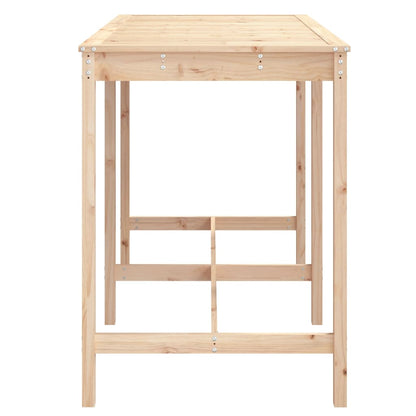 Tuintafel 59,5X82,5X0 Cm Massief Grenenhout 159.5 x 82.5 x 110 cm Natuurlijk grenenhout