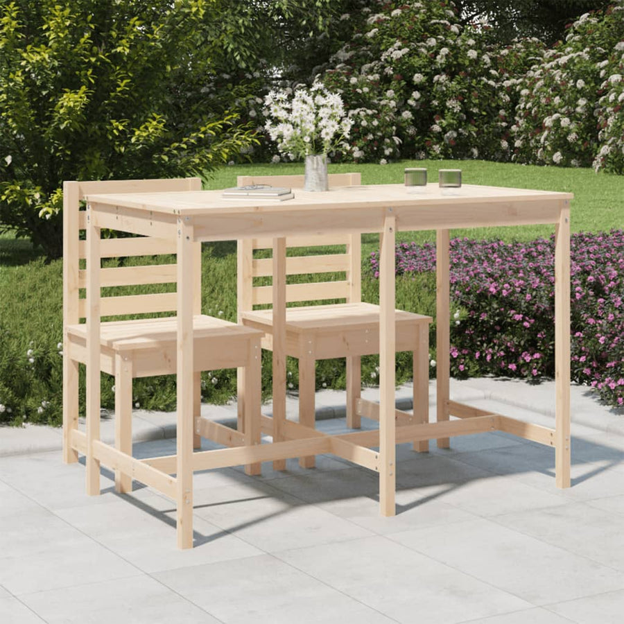 Tuintafel 59,5X82,5X0 Cm Massief Grenenhout 159.5 x 82.5 x 110 cm Natuurlijk grenenhout