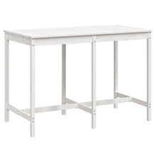 Tuintafel 59,5X82,5X0 Cm Massief Grenenhout Wit 159.5 x 82.5 x 110 cm Wit grenenhout