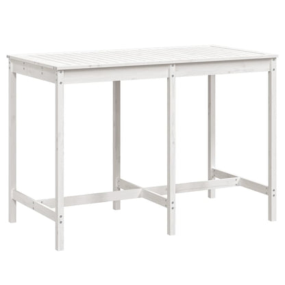 Tuintafel 59,5X82,5X0 Cm Massief Grenenhout Wit 159.5 x 82.5 x 110 cm Wit grenenhout